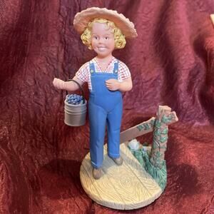 'Rebecca Of Sunnybrook Farms' Danbury Mint 1989 Shirley Temple Silver Screen 5”